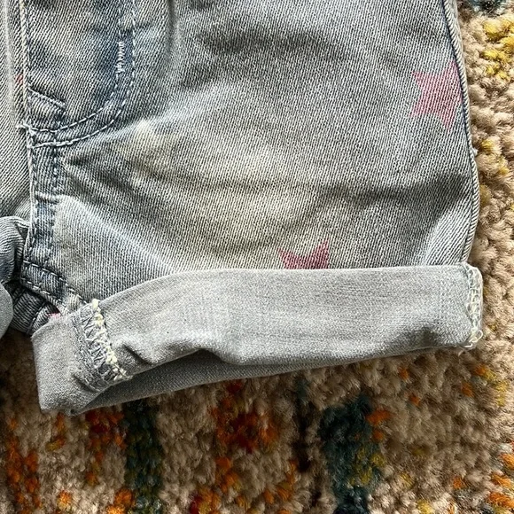 🆕 NWT Studio V Vigoss Kids Light Denim Star Print Jean Shorts Girls Sz 2T - Picture 7 of 10